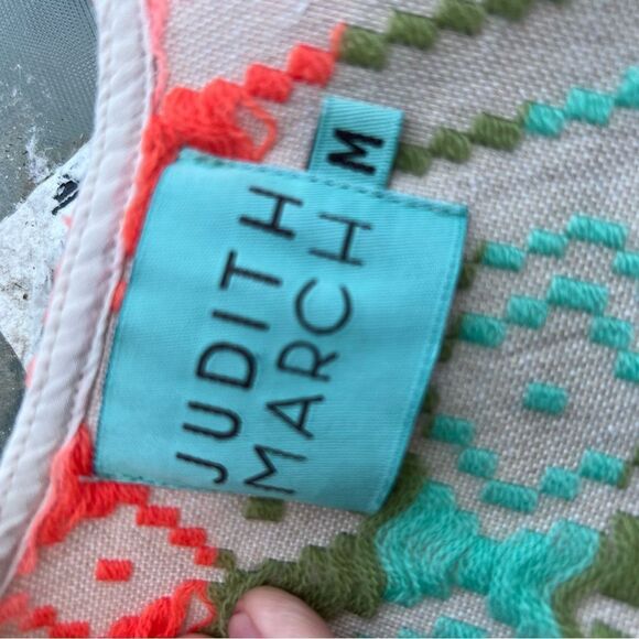 Judith March Embroidered A-Line Boho Swing Tank Top Sz med Multicolor Tassels - Picture 4 of 5